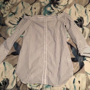 Pin stripe button down top/minidress